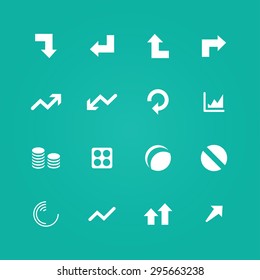 diagram icons universal set for web and mobile