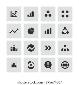 diagram icons universal set for web and mobile