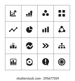 diagram icons universal set for web and mobile