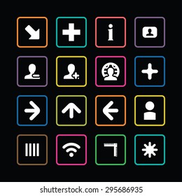 diagram icons universal set for web and mobile