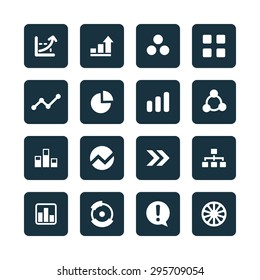 diagram icons universal set for web and mobile