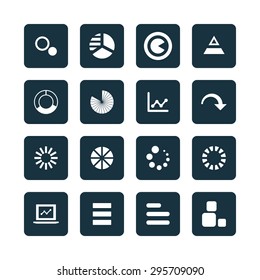 diagram icons universal set for web and mobile