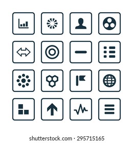 diagram icons universal set for web and mobile