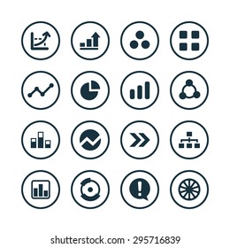diagram icons universal set for web and mobile