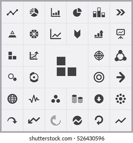 diagram icons universal set for web and mobile