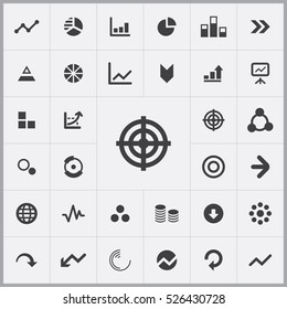 diagram icons universal set for web and mobile