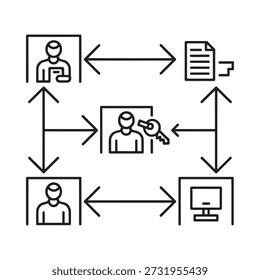 Diagrama que ilustra o fluxo de dados e a interação do usuário com documentos