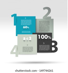 Diagram for infographics. Example of speech chart. Web banner template.