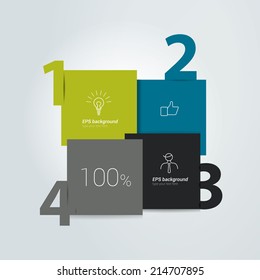 Diagram for infographics. Example of speech chart. Web banner template. 