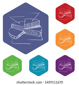 Diagram infographics. Hand drawn illustration of diagram vector infographics for web