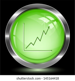 Diagram. Internet button. Vector illustration.