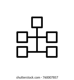 Diagram line icon. High quality black outline logo for web site design and mobile apps. Vector illustration on a white background.