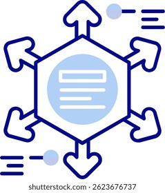 Diseño de icono de Vector de línea de diagrama