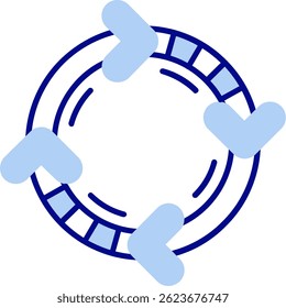 Diseño de icono de Vector de línea de diagrama