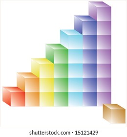 diagram made of cubes