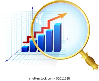The diagram with a magnifier