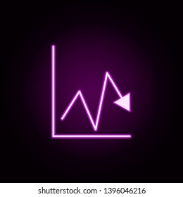 diagram neon icon. Elements of education set. Simple icon for websites, web design, mobile app, info graphics