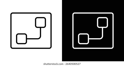 Diagram nested icon Graphic vector set for ui design