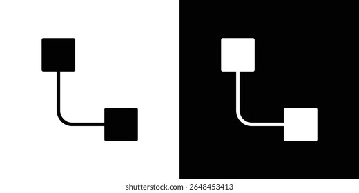 Diagram nested icon symbol collection. Flat vector stock illustration.