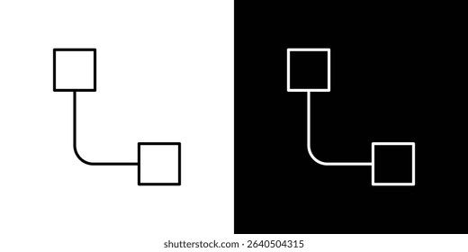 Diagram nested icon symbol concept for graphic design, Website, UI. EPS
