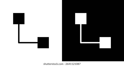 Diagram nested icon symbols. Vector illustration.