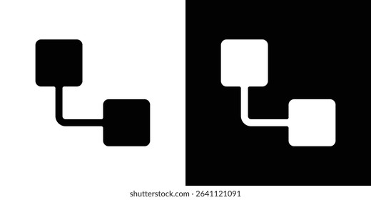 Diagram nested icon symbols. Vector illustration.