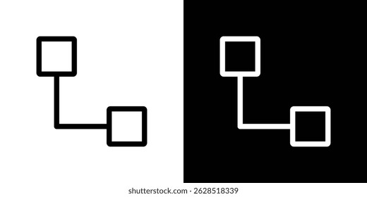 Diagram nested icon vector for web, computer and mobile apps