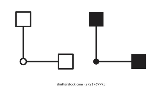 Diagrama ícone aninhado para o design do seu site, logotipo, aplicativo, UI. EPS10