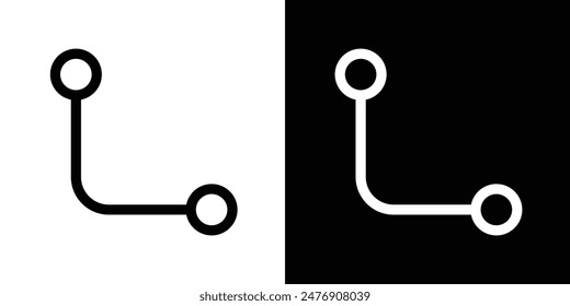 Diagrama de icono de vector anidado establecido sobre fondo blanco.