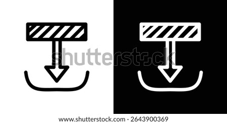 Diagram next icon vector simple element illustration editable