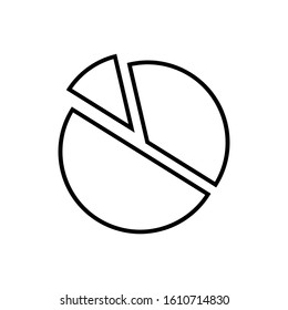 Diagram outline icon isolated. Symbol, logo illustration for mobile concept and web design.