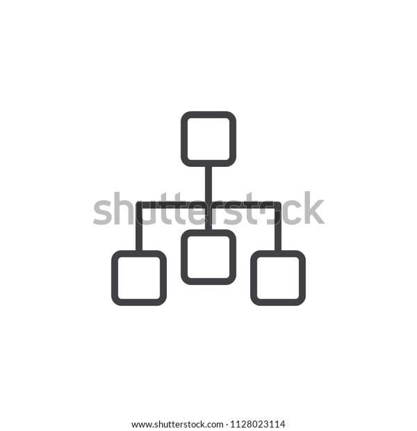 Diagram Outline Icon Linear Style Sign Stock Vector (Royalty Free ...