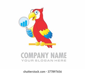 diagram parrots macaw bird image cartoon character logo