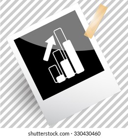 diagrama. Fotograma. Icono del vector.