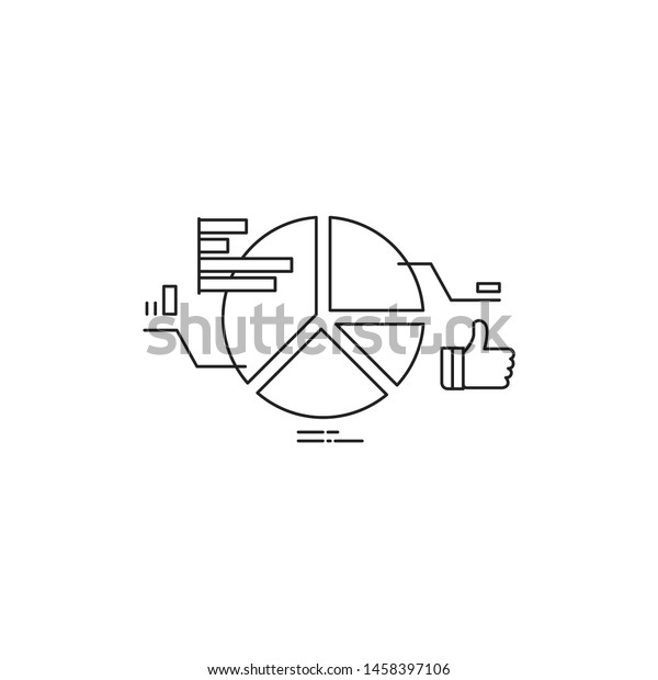 diagram pie icon.\
business concept\
vector