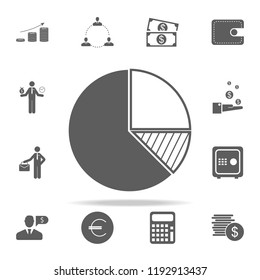 diagram pie icon. Finance icons universal set for web and mobile