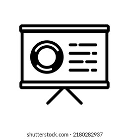 diagram, presentation, graphic related icon vector illustration logo template for many purpose. Isolated on white background.