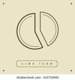 diagram round graphic line vector icon