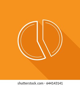 diagram round graphic line vector icon