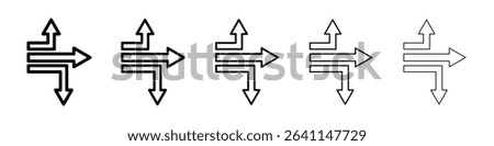 Diagram sankey icon concept. graphic design, logo, Web, UI.