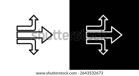 Diagram sankey icon. Graphic Design vector icon. Ui Ux Icons