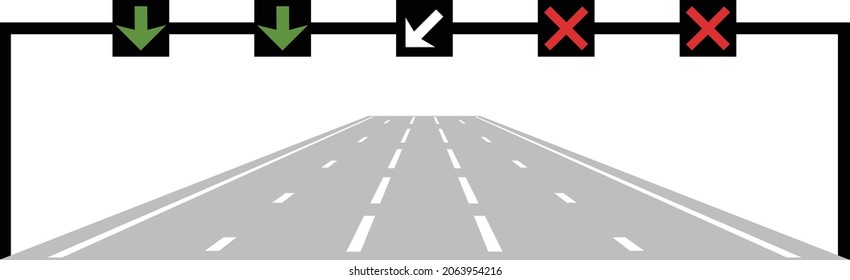 Diagram showing indicative layout and staging for a ‘hold the left turn’ arrangement at a signal junction, road signs in the United Kingdom