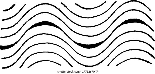 Diagram shows a phacolith, a phacoliths is a pluton of igneous rock parallel to the bedding plane or foliation of folded country rock, vintage line drawing or engraving illustration.