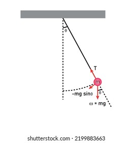 Diagram Of Simple Pendulum Harmonic Motion.