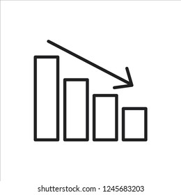 diagram statistic icon vector