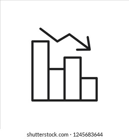 diagram statistic icon vector