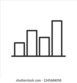 diagram statistic icon vector