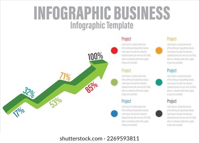 A diagram with the title infographics in the middle