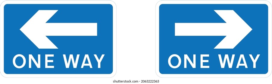ONE WAY SIGN.ai Royalty Free Stock SVG Vector and Clip Art