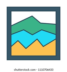 diagram vector icon